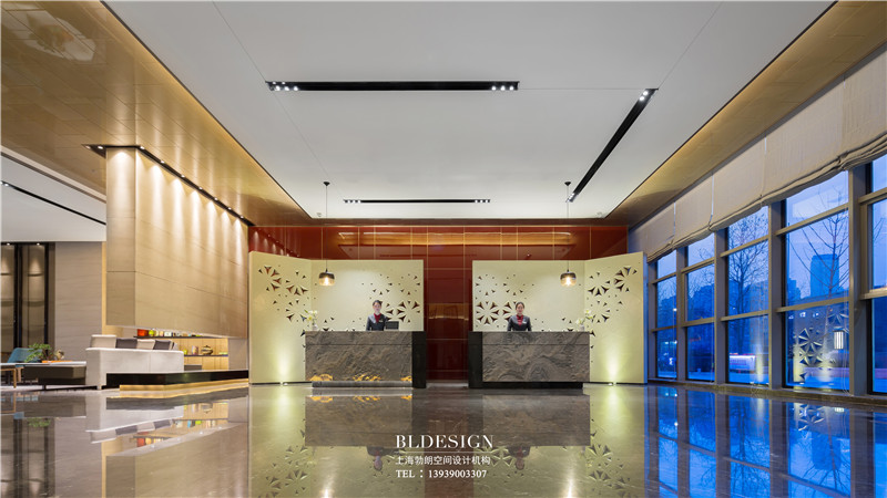 鄭州銘匯文華酒店大堂接待處設(shè)計圖