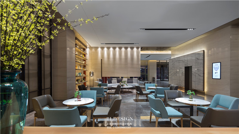 鄭州銘匯文華酒店大堂吧設(shè)計效果圖