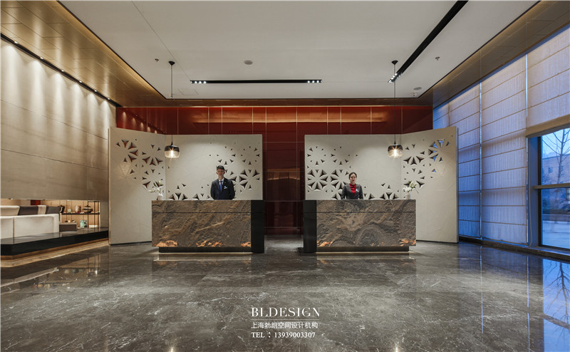 鄭州銘匯文華酒店大堂設(shè)計實景圖