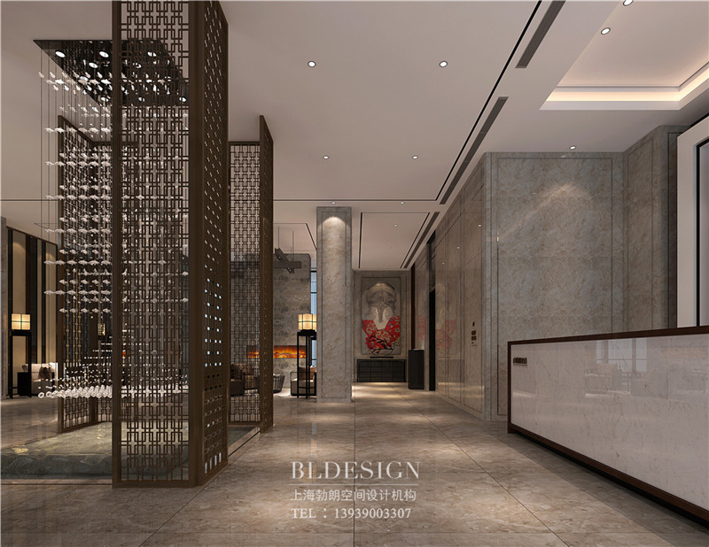 蘭澤水舍酒店大廳設(shè)計(jì)