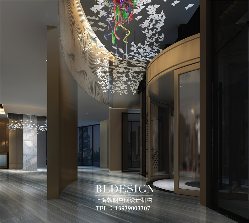 鄭州斯威特精品主題酒店電梯廳設計效果圖 鄭州斯威特精品主題酒店電梯廳設計效果圖