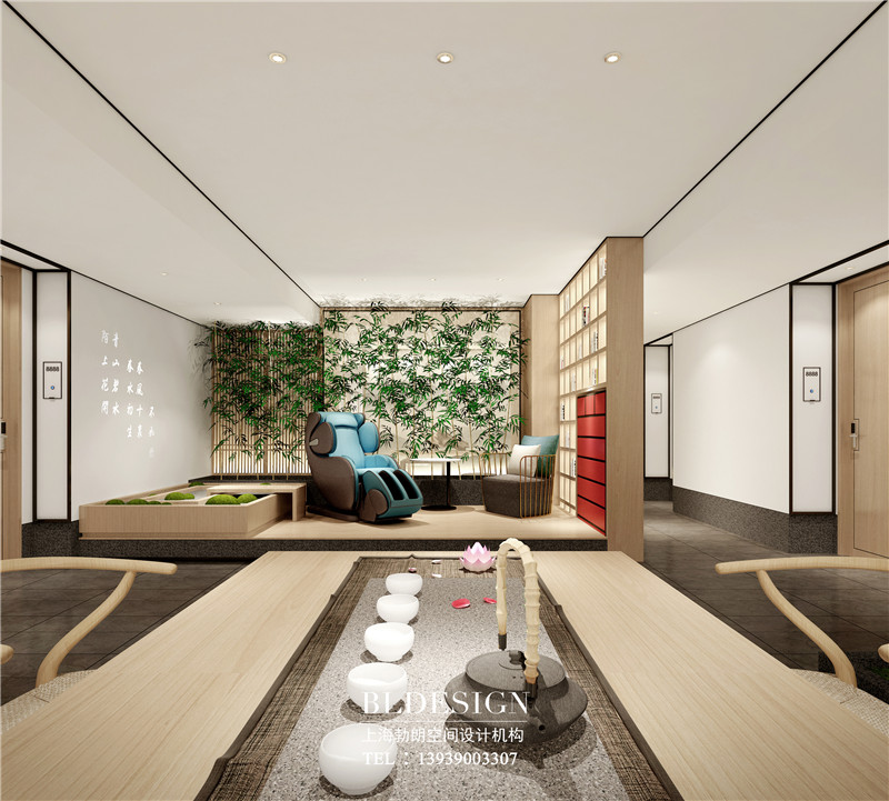 仟那精品酒店大品茶休閑區(qū)設計效果圖
