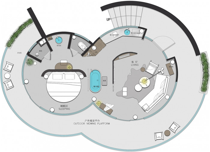 春風(fēng)十里帳篷酒店客房平面圖設(shè)計