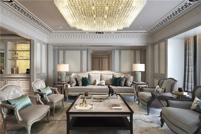 上海天禧嘉福璞緹客豪華精品酒店總統(tǒng)套房客廳改造設(shè)計(jì)圖