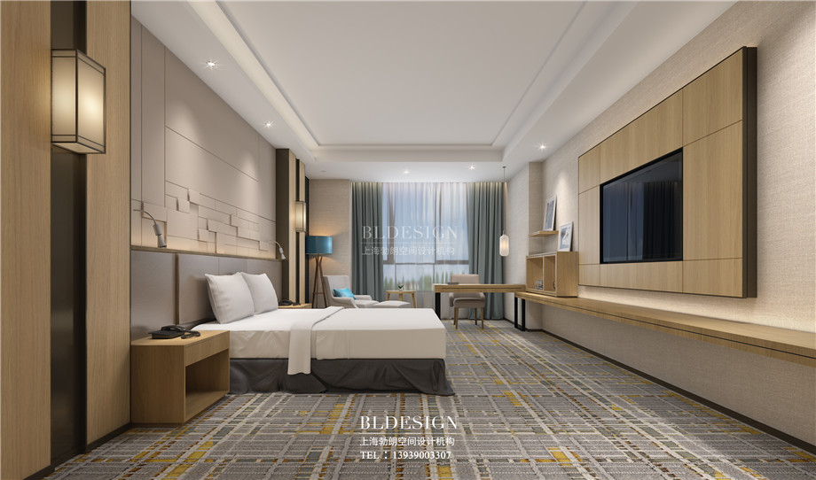 河南安陽曙光精品商務(wù)酒店大床房裝修設(shè)計(jì)方案效果圖 河南安陽曙光精品商務(wù)酒店大床房裝修設(shè)計(jì)方案效果圖