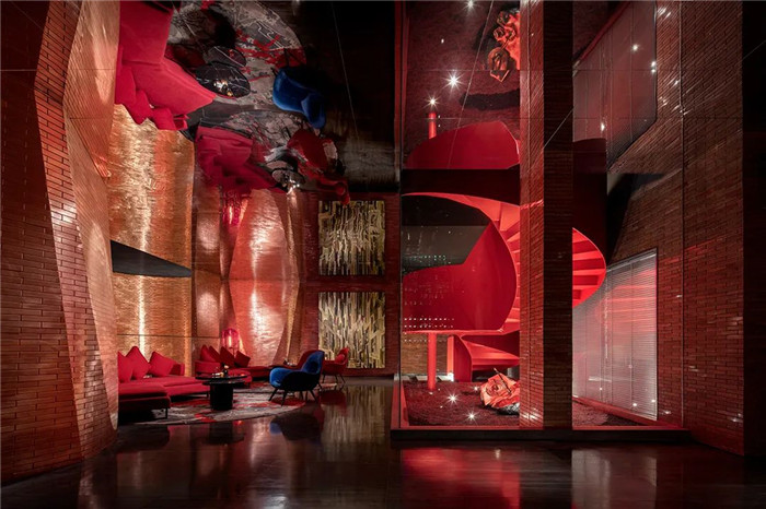 在復(fù)古中創(chuàng)新的The Linow創(chuàng)意精品酒店大堂休閑區(qū)設(shè)計(jì)實(shí)景圖