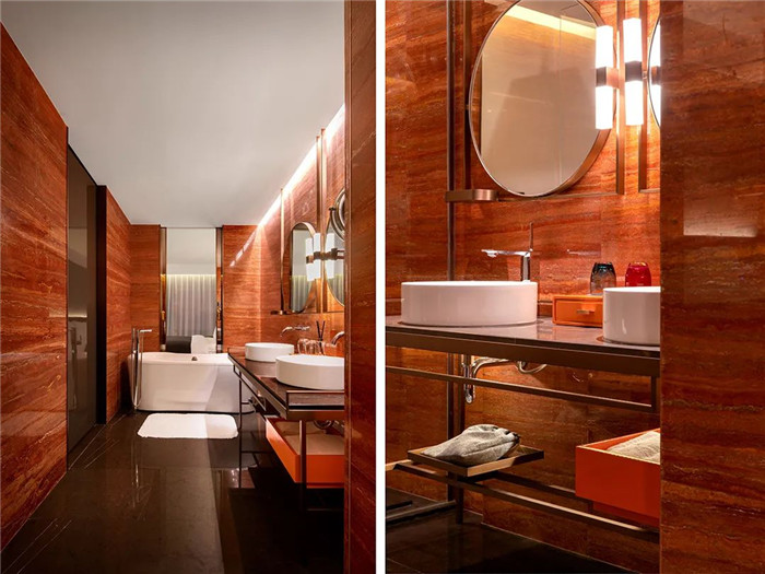 在復(fù)古中創(chuàng)新的The Linow創(chuàng)意精品酒店客房衛(wèi)生間設(shè)計(jì)實(shí)景圖