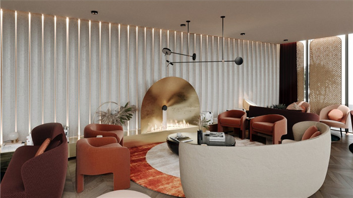 勃朗酒店設計公司推薦國外輕奢風豪斯酒店大堂吧設計 勃朗酒店設計公司推薦國外輕奢風豪斯酒店大堂吧設計