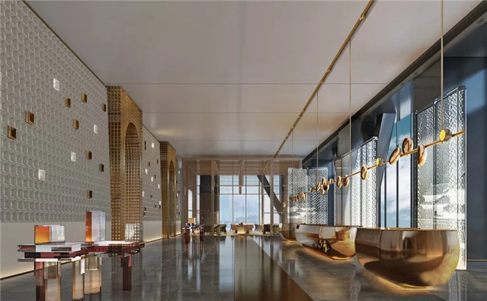 知名酒店設(shè)計(jì)公司楊邦勝新作：南京金鷹G酒店大堂接待臺(tái)設(shè)計(jì)