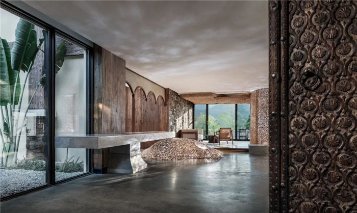 云南景洪森氧villa東南亞風度假酒店接待大廳設(shè)計方案 云南景洪森氧villa東南亞風度假酒店接待大廳設(shè)計方案