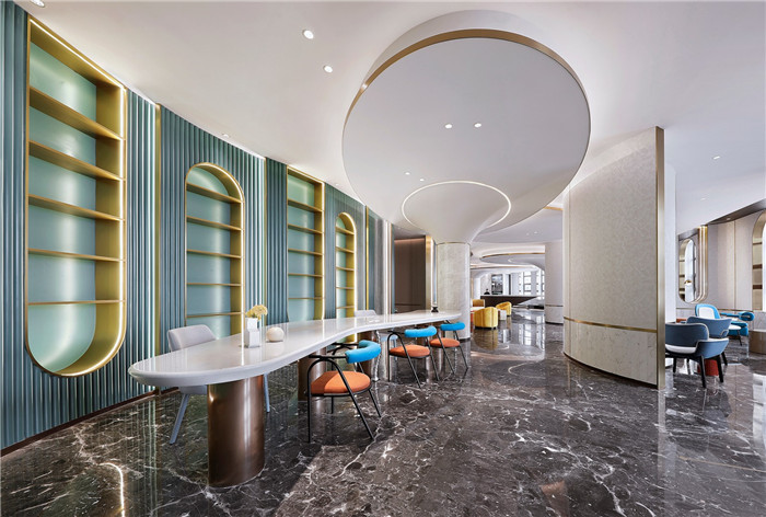 以山與海為主題的酒店大堂公區(qū)&餐廳改造設計方案