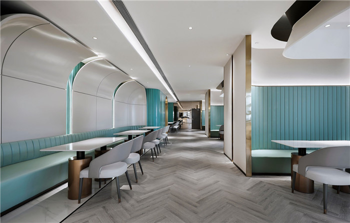 餐廳裝修設計-以山與海為主題的酒店大堂公區(qū)&餐廳改造設計方案