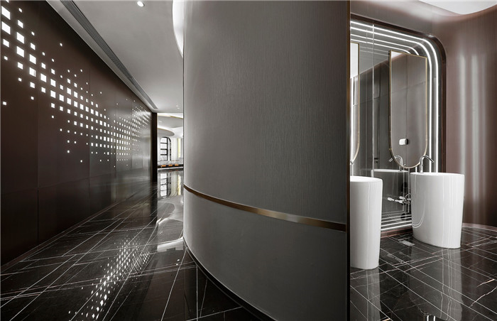 衛(wèi)生間裝修設計-以山與海為主題的酒店大堂公區(qū)&餐廳改造設計方案