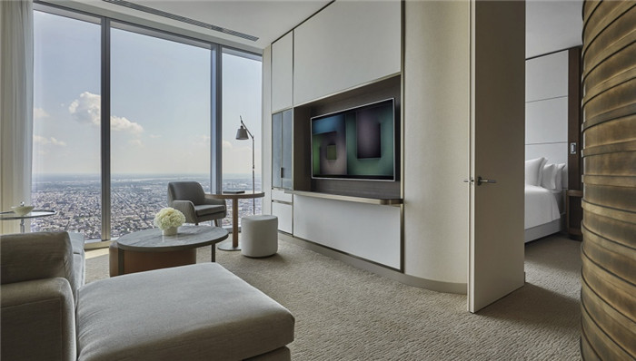 酒店套房客廳設計-勃朗設計分享摩登都市風美國費城四季酒店設計 酒店套房客廳設計-勃朗設計分享摩登都市風美國費城四季酒店設計