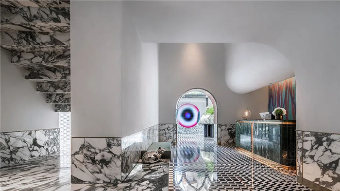 酒店大堂接待區(qū)設計-Art Deco復古懷舊風音樂主題精品酒店設計案例 酒店大堂接待區(qū)設計-Art Deco復古懷舊風音樂主題精品酒店設計案例