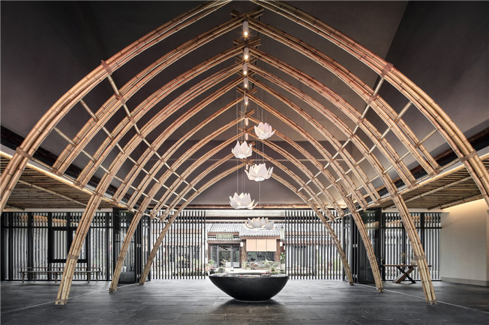 酒店接待大廳設(shè)計(jì)-以當(dāng)?shù)厝宋臑橹黝}的九華山禪居度假酒店設(shè)計(jì)方案