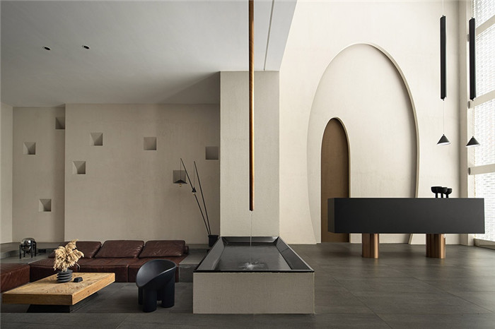 大堂設(shè)計-鬧市中的覓隱精品酒店設(shè)計方案