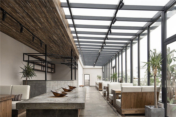 酒店早餐廳設(shè)計-鬧市中的覓隱精品酒店設(shè)計方案