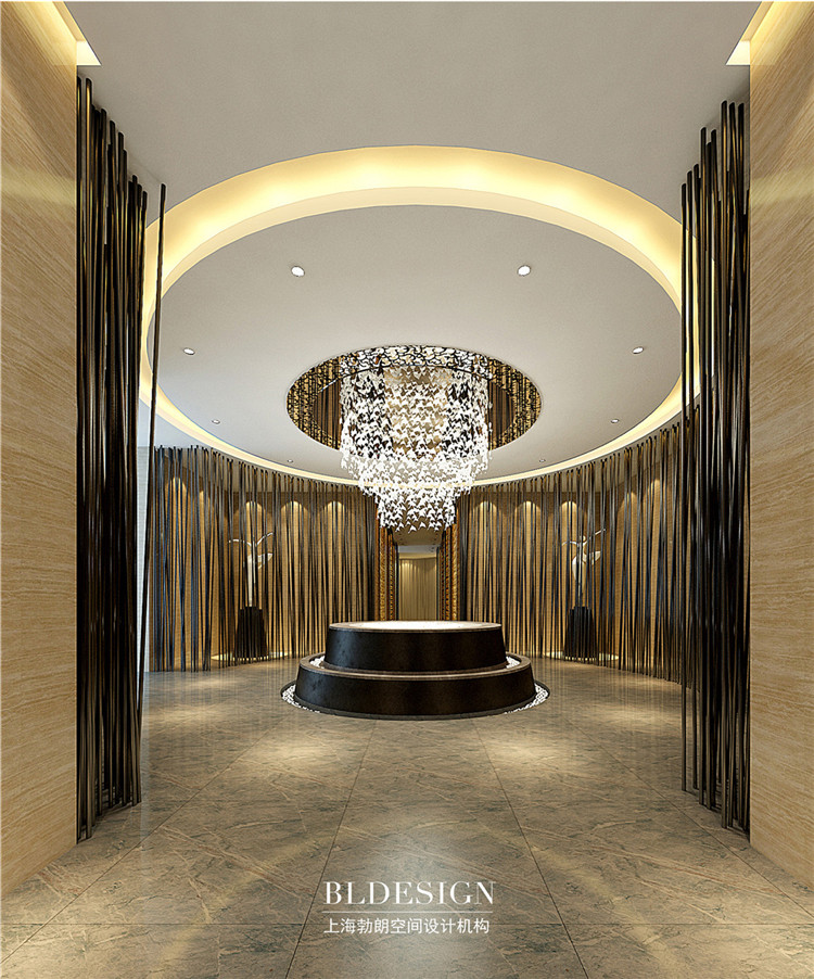 洗浴入口設計-水浴海天溫泉洗浴酒店設計效果圖