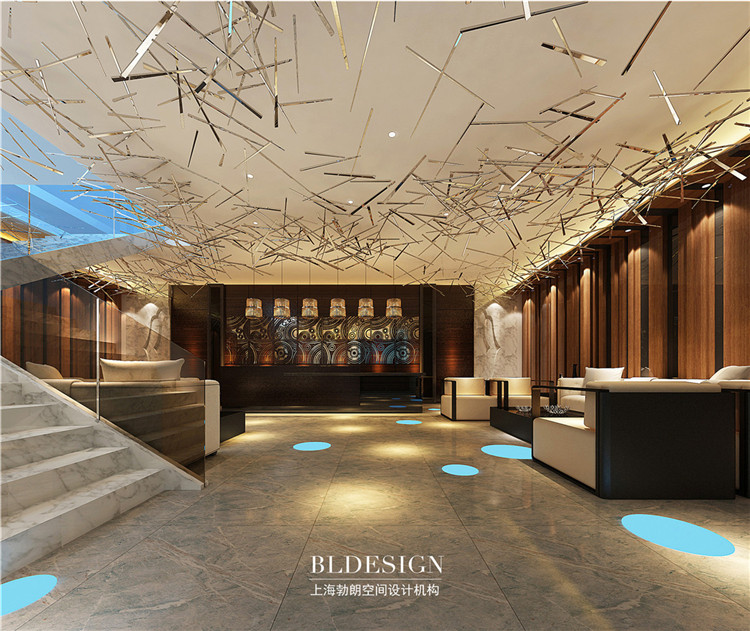 洗浴大廳設計-水浴海天溫泉洗浴酒店設計效果圖