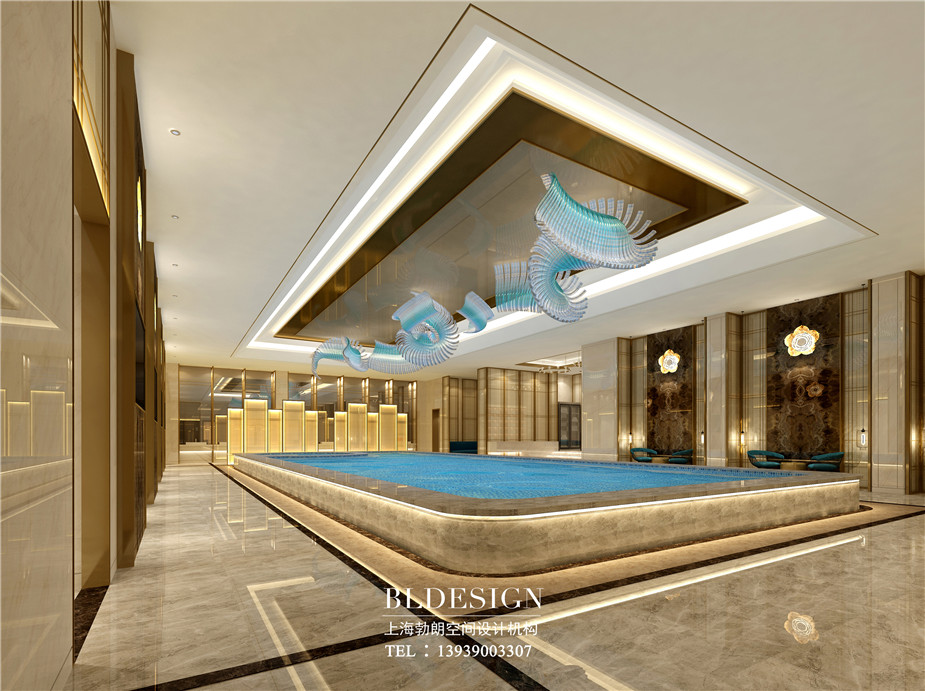 在水一方洗浴酒店浴區(qū)設(shè)計方案效果圖