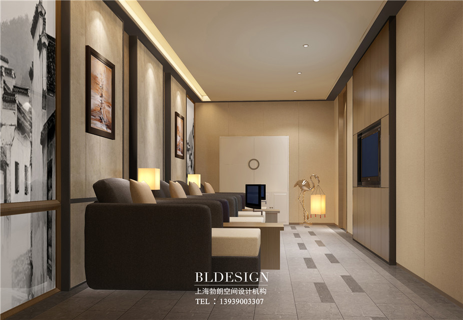 在水一方洗浴酒店足浴室設(shè)計方案效果圖