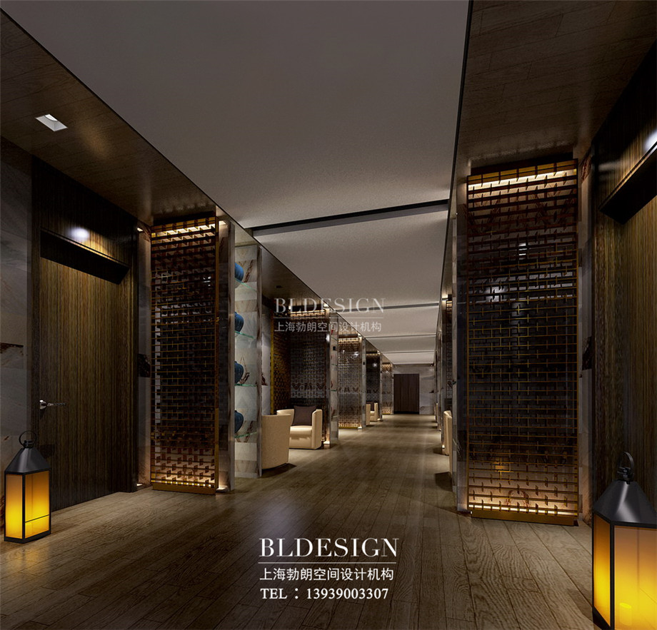 信陽(yáng)沁園春公館洗浴酒店設(shè)計(jì)效果圖