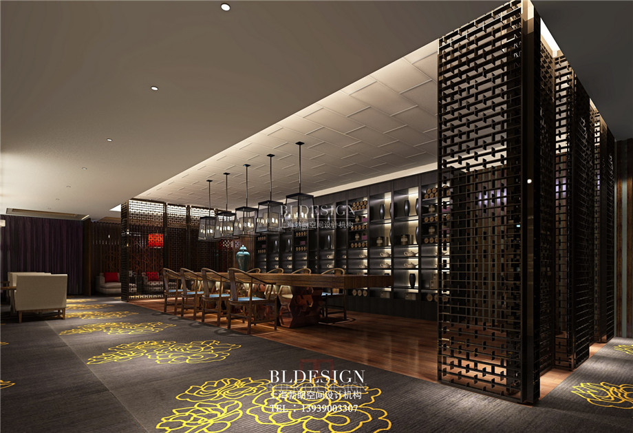 茶歇區(qū)設(shè)計(jì)-信陽(yáng)沁園春公館洗浴酒店設(shè)計(jì)案例