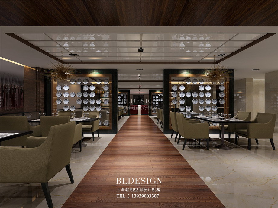 餐廳設(shè)計(jì)-信陽(yáng)沁園春公館洗浴酒店設(shè)計(jì)案例