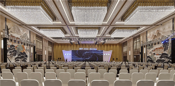 酒店多功能廳設(shè)計-遵義格蘭云天中式特色五星級酒店設(shè)計案例賞析 