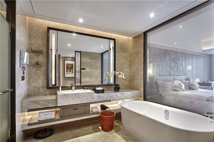 酒店客房衛(wèi)生間設(shè)計-遵義格蘭云天中式特色五星級酒店設(shè)計案例賞析 