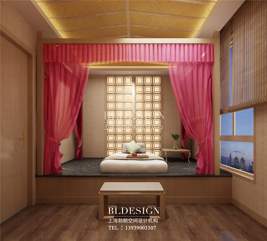 鄭州瀾亭湯泉汗蒸廣場客房設(shè)計效果圖