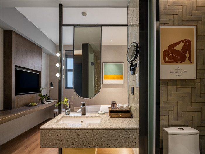 客房衛(wèi)生間設(shè)計-老建筑改造酒店 海派風(fēng)情精品酒店改造設(shè)計方案 客房衛(wèi)生間設(shè)計-老建筑改造酒店 海派風(fēng)情精品酒店改造設(shè)計方案