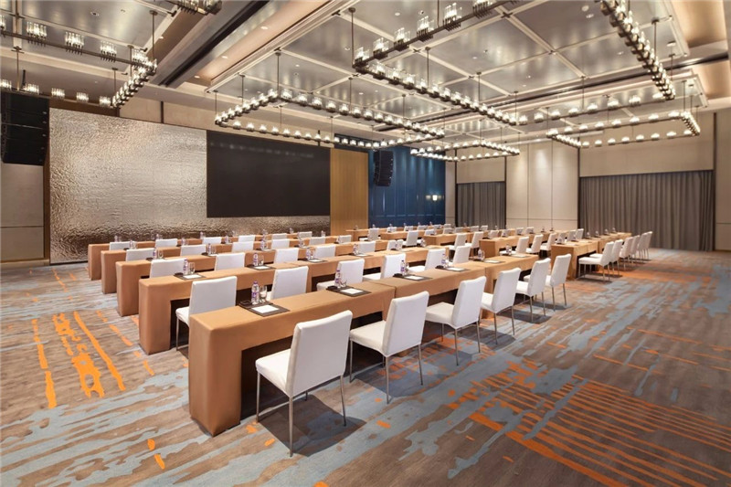 多功能會議室設計-現(xiàn)代新中式岳陽鉑爾曼五星級酒店設計賞析