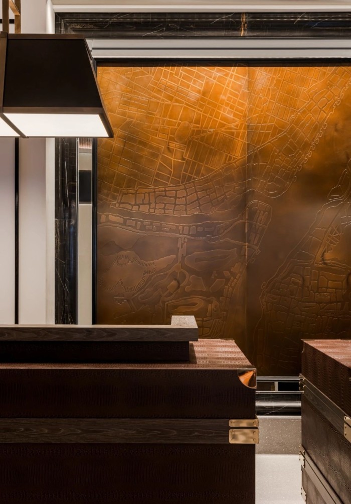 酒店接待臺(tái)設(shè)計(jì)-復(fù)古傳奇 武漢漢口江灘美侖國際酒店設(shè)計(jì) 酒店接待臺(tái)設(shè)計(jì)-復(fù)古傳奇 武漢漢口江灘美侖國際酒店設(shè)計(jì)