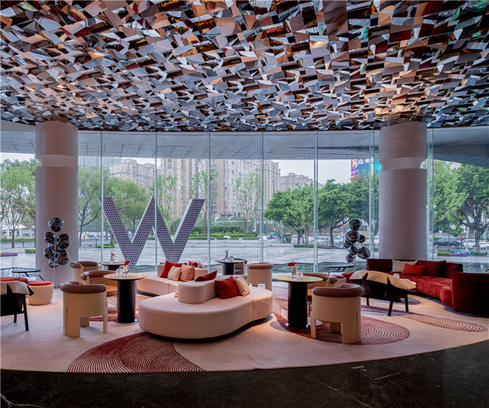 高端、時尚、年輕、藝術(shù)為主題的浙江W酒店設(shè)計賞析