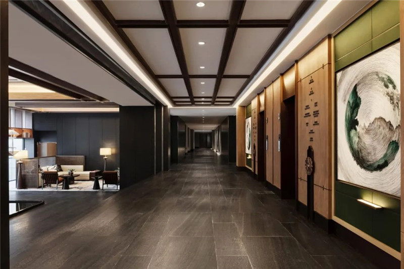 大堂吧設計-濰坊桂水逸扉新中式五星級酒店設計案例 大堂吧設計-濰坊桂水逸扉新中式五星級酒店設計案例