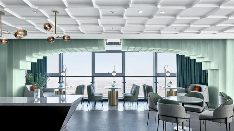 大堂吧設計-以煙雨江南為主題的紹興水木蒲絨精品酒店設計