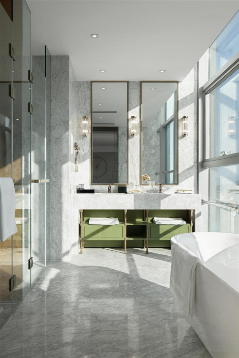 酒店衛(wèi)生間設計-以煙雨江南為主題的紹興水木蒲絨精品酒店設計