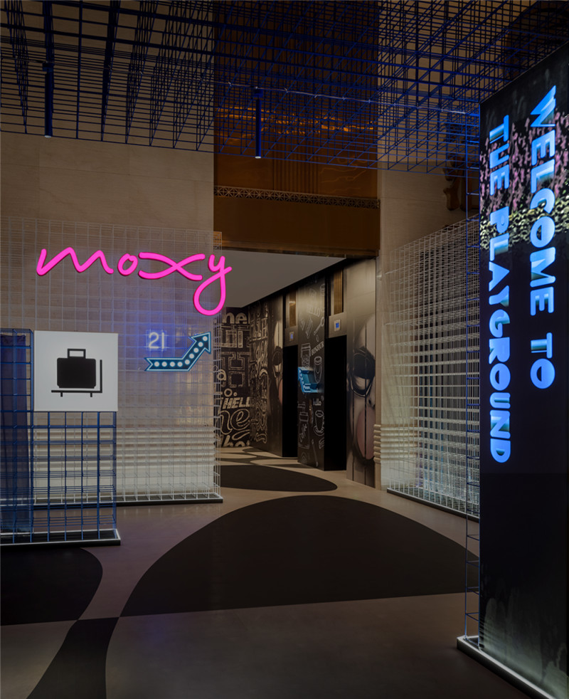 上海最新MOXY個性工業(yè)風(fēng)潮牌酒店設(shè)計賞析