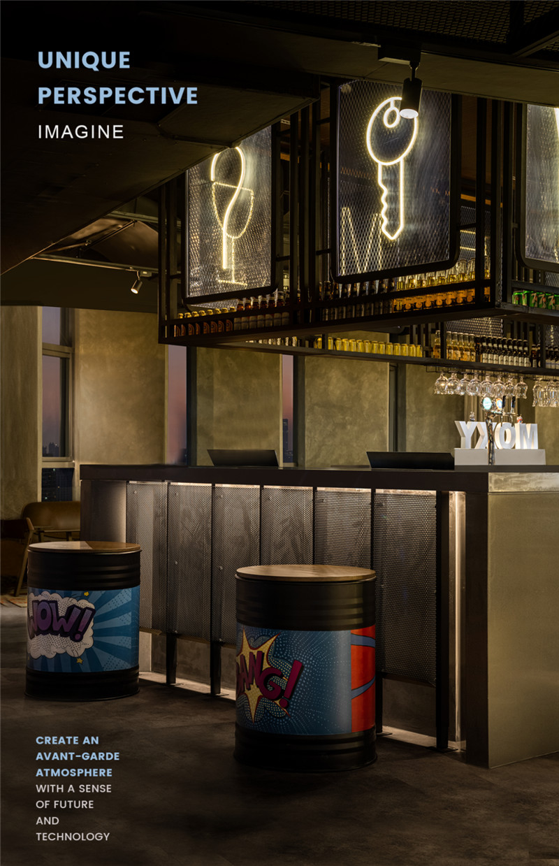 上海最新MOXY個性工業(yè)風(fēng)潮牌酒店設(shè)計賞析