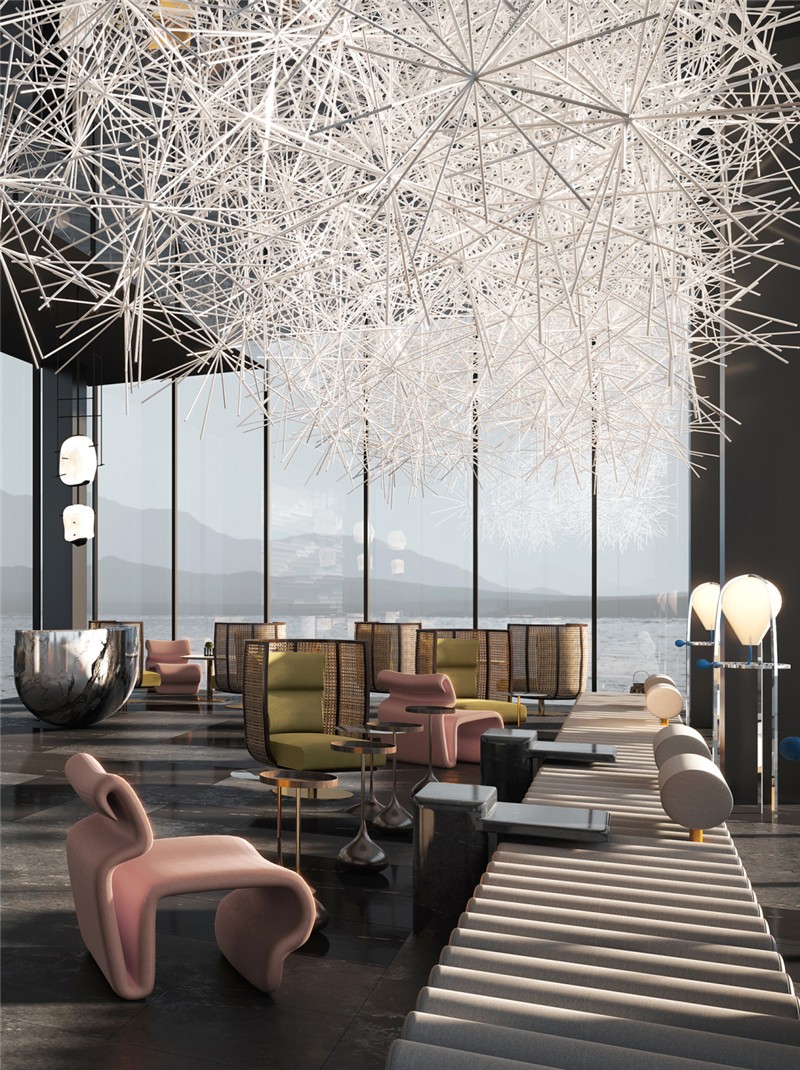 現(xiàn)代輕奢藝術(shù)風(fēng)蘇州英迪格酒店公共空間設(shè)計(jì)方案