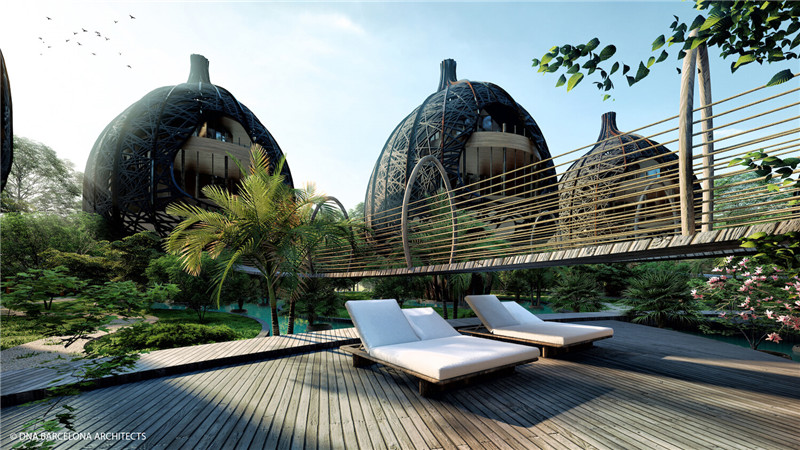 生命樹主題綠色環(huán)保度假酒店概念設(shè)計(jì)方案