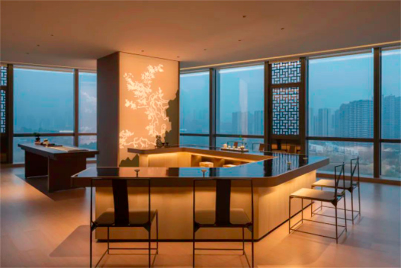 現(xiàn)代綠色自然理念三棵樹(shù)菁英酒店設(shè)計(jì)案例