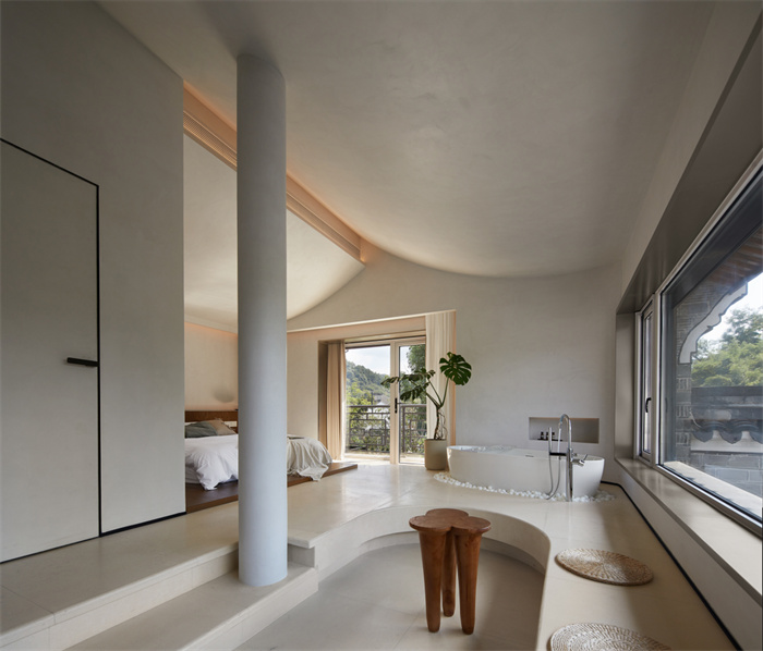 以時(shí)裝為靈感的寧波東錢湖山月民宿酒店設(shè)計(jì)