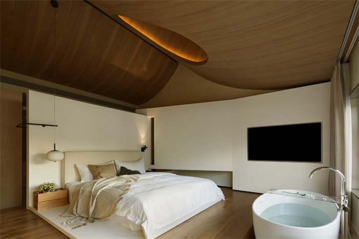 以時(shí)裝為靈感的寧波東錢湖山月民宿酒店設(shè)計(jì)