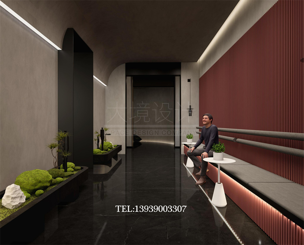 太原華明灣洗浴酒店翻新改造設計案例-走廊設計 太原華明灣洗浴酒店翻新改造設計案例-走廊設計