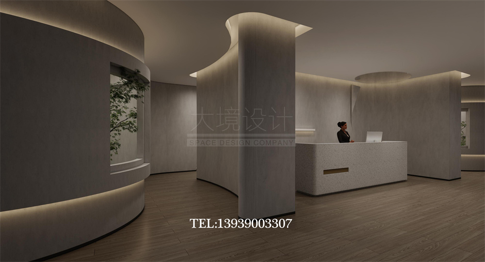 太原華明灣洗浴酒店翻新改造設計案例-接待臺設計 太原華明灣洗浴酒店翻新改造設計案例-接待臺設計