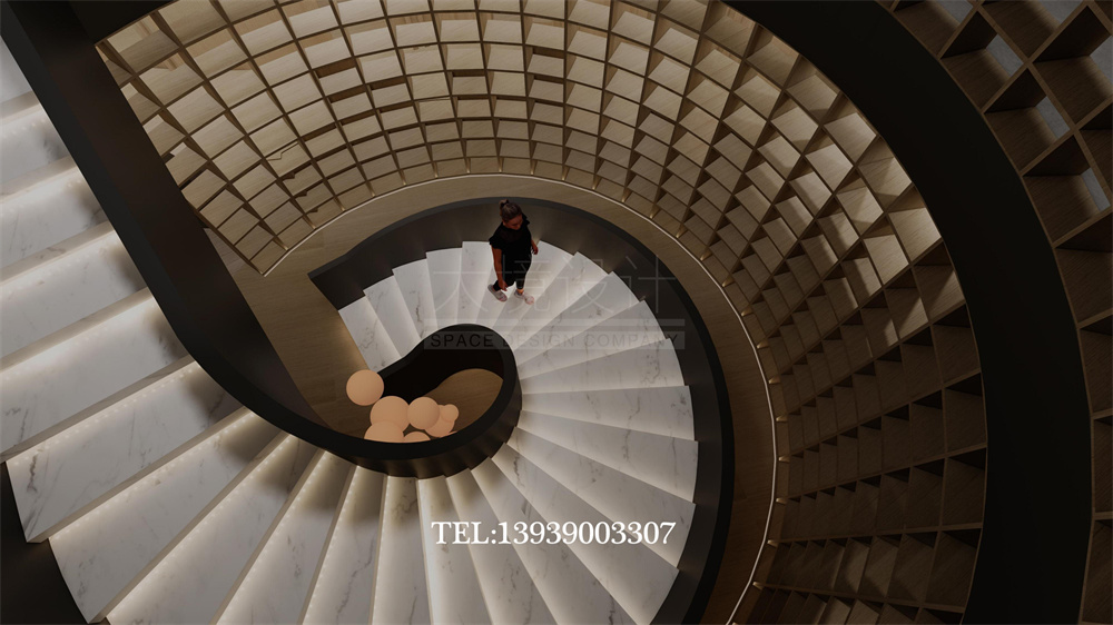 太原華明灣洗浴酒店翻新改造設計案例-樓梯設計 太原華明灣洗浴酒店翻新改造設計案例-樓梯設計